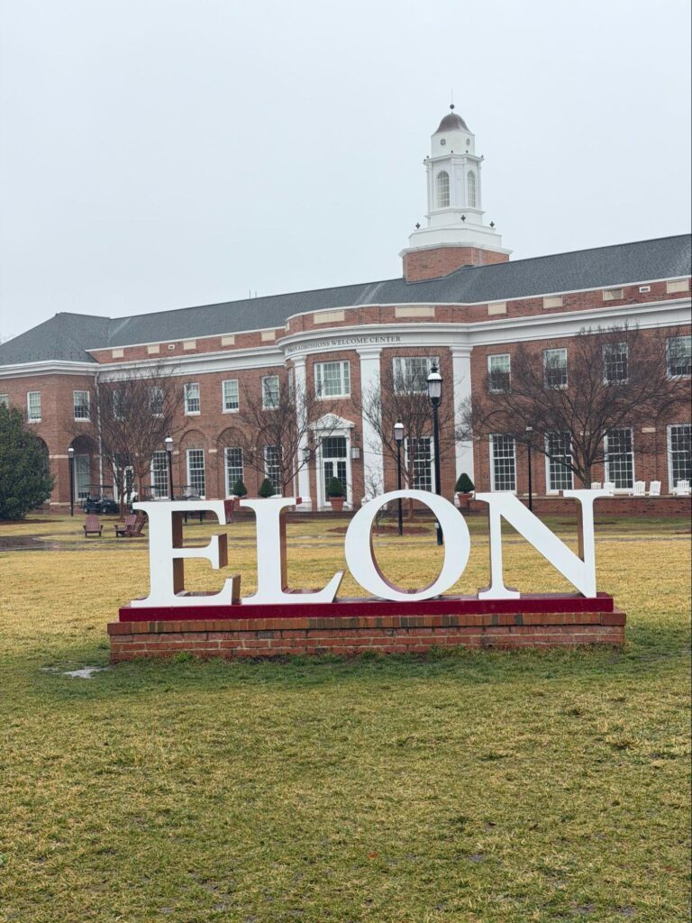 Elon University welcome center exterior